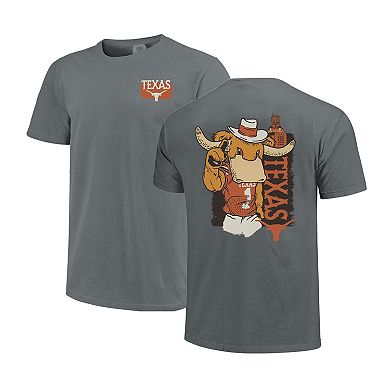 Unisex Image One Gray Texas Longhorns Hyper Local House Mascot Built T-Shirt