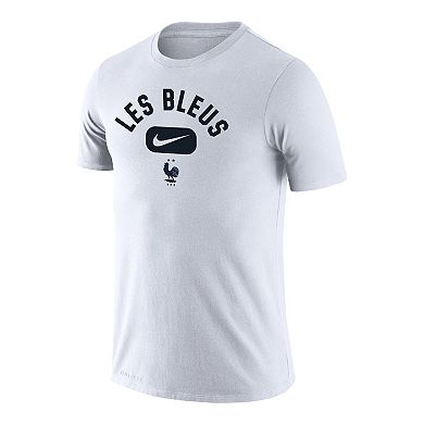 Men's Nike White France National Team Lockup Legend Performance T-Shirt