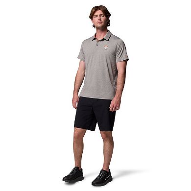 Men's Columbia Gray Texas Longhorns Tech Trail Polo