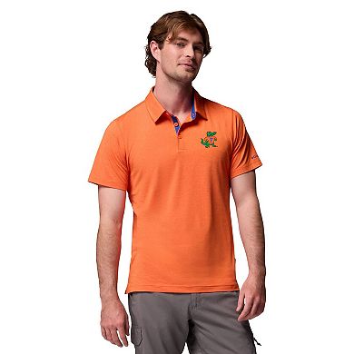 Men's Columbia Orange Florida Gators Tech Trail Polo