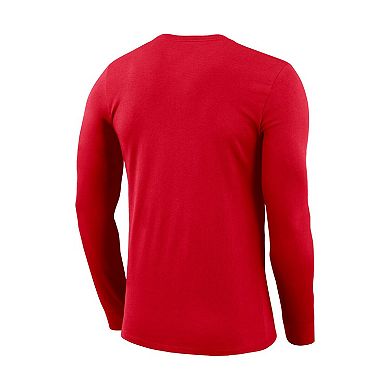 Men's Nike Red Canada Soccer Lockup Legend Performance Long Sleeve T-Shirt