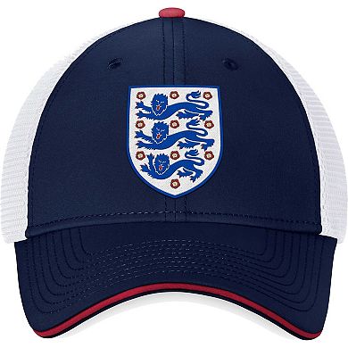 Men's Fanatics Navy/White England National Team Trucker Snapback Hat