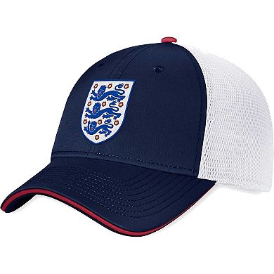 Men's Fanatics Navy/White England National Team Trucker Snapback Hat
