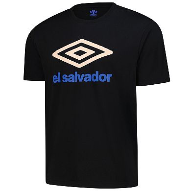 Men's Umbro Black El Salvador National Team Graphic T-Shirt