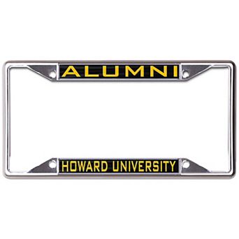 WinCraft Howard Bison Alumni Printed Metal License Plate Frame