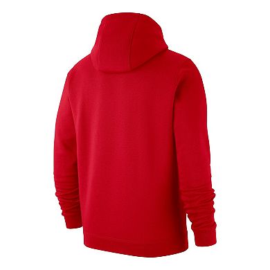Men's Nike Red Canada Soccer Club Primary Pullover Hoodie