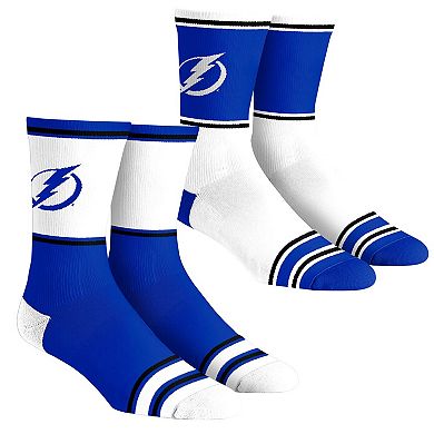 Youth Rock Em Socks Tampa Bay Lightning 2-Pack Color Block Crew Socks Set