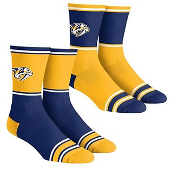 Youth Rock Em Socks Nashville Predators 2-Pack Color Block Crew Socks Set