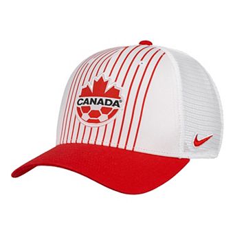 Unisex Nike Red Canada Soccer Rise Printed Trucker Adjustable Hat