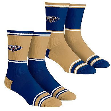 Youth Rock Em Socks New Orleans Pelicans 2-Pack Color Block Crew Socks Set