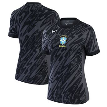 Women's Nike Anthracite Brazil National Team 2024 Goalkeeper Replica Stadium Jersey