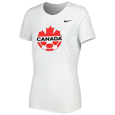 Women's Nike White Canada Soccer Legend Performance T-Shirt