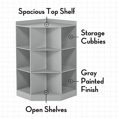 RiverRidge Kids Storage Corner Playroom Cabinet
