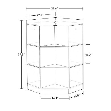RiverRidge Kids Storage Corner Playroom Cabinet