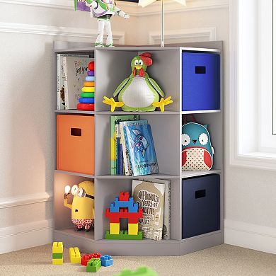 RiverRidge Kids Storage Corner Playroom Cabinet