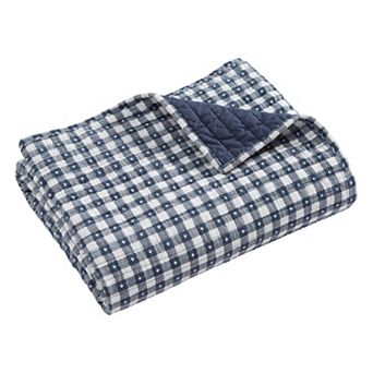 Levtex Home Camden Gingham Stitch Quilted Throw Blanket