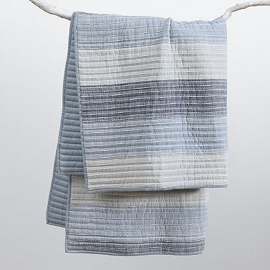 Levtex Home Striped Quilted Throw Blanket