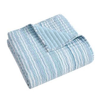 Levtex Home Boracay Stripe Muslin Quilted Throw Blanket