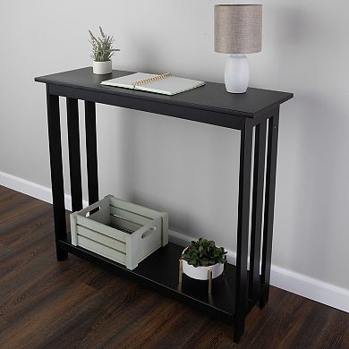 Lavish Home 2-Tier Narrow Console Table
