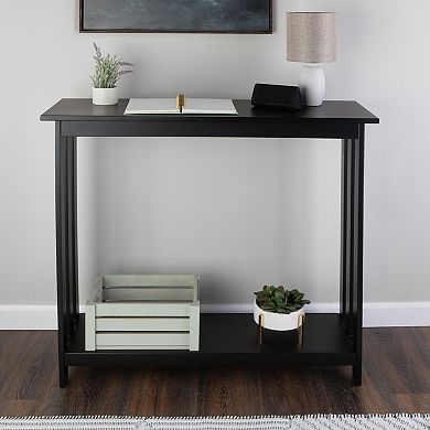 Lavish Home 2-Tier Narrow Console Table