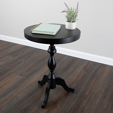 Lavish Home Round Pedestal Side Table