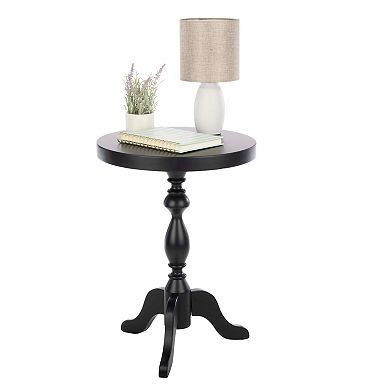 Lavish Home Round Pedestal Side Table