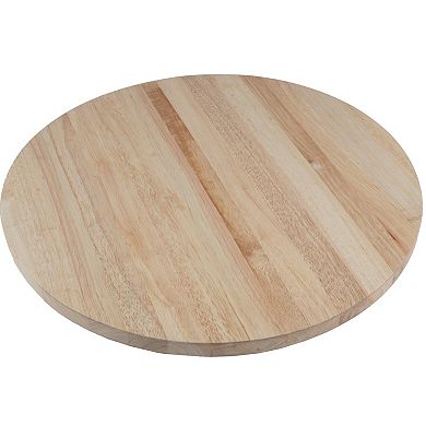 Lavish Home Upholstered Storage Ottoman with Wood Top