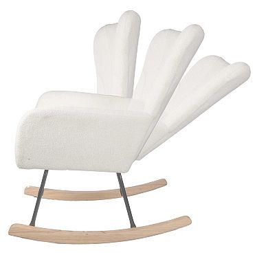 Lavish Home Teddy Upholstered Rocking Chair