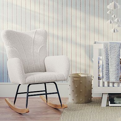 Lavish Home Teddy Upholstered Rocking Chair