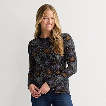 Women's Hybrid Long Sleeve Halloween Top