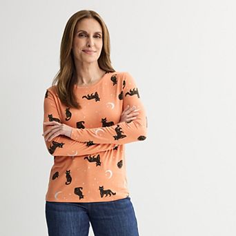 Women's Hybrid Long Sleeve Halloween Top