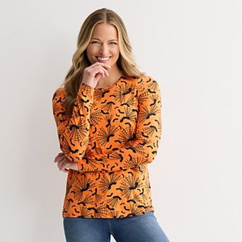 Women's Hybrid Long Sleeve Halloween Top