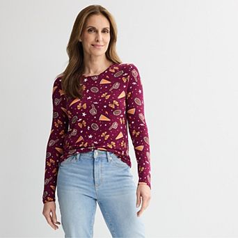 Women's Hybrid Long Sleeve Halloween Top