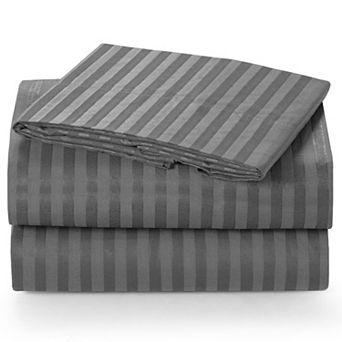 Lux Decor 4 pc Premium Microfiber Sheets Set Ultra Soft Printed & Solid Bed Sheet with Pillowcases