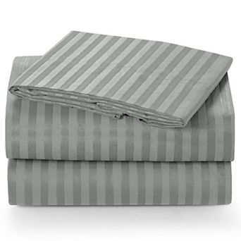 Lux Decor 4 pc Premium Microfiber Sheets Set Ultra Soft Printed & Solid Bed Sheet with Pillowcases