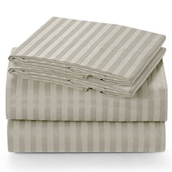 Lux Decor 4 pc Premium Microfiber Sheets Set Ultra Soft Printed & Solid Bed Sheet with Pillowcases