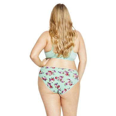 Avenue Women's Plus Size Fashion Microfiber Full Brief