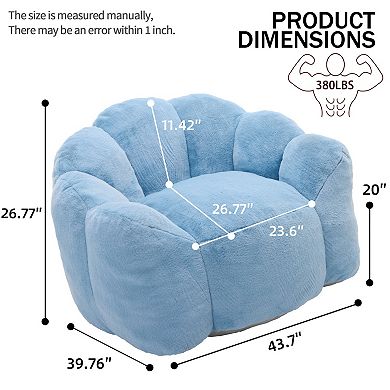 GOODSILO Comfortable Foam Filled Sofa Chair with Armrests for Relaxation