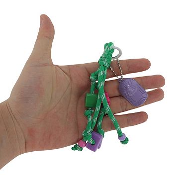 Beaded Knotted Lanyard with Hat Handbag Charm 1 Pc