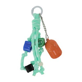 Beaded Knotted Lanyard with Hat Handbag Charm 1 pc