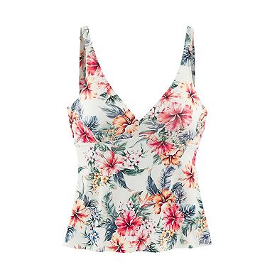 Lascana Women's Tropical Print Underwire Tankini Top