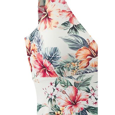 Lascana Women's Tropical Print Underwire Tankini Top
