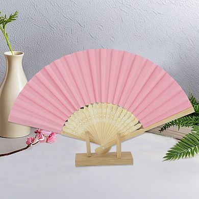 Portable DIY 7-Inch Blank Folding Fan 1 Pc