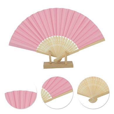 Portable DIY 7-Inch Blank Folding Fan 1 Pc