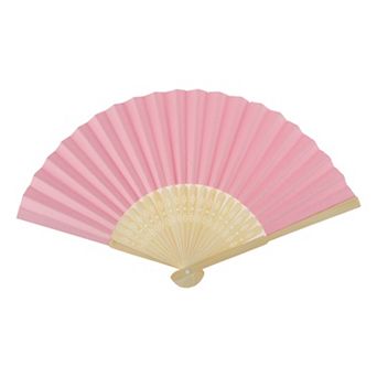 Portable DIY 7-Inch Blank Folding Fan 1 pc