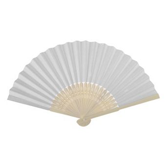 Portable DIY 7-Inch Blank Folding Fan 1 pc