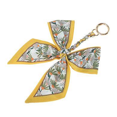 Trendy Long Scarf Ribbon Bow Handbag Charm 1 Pc