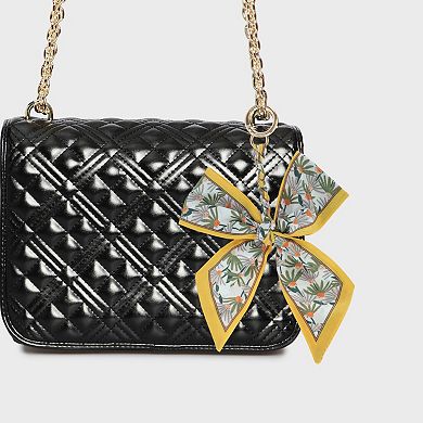 Trendy Long Scarf Ribbon Bow Handbag Charm 1 Pc