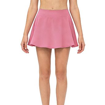 Women's High Waist Flared Stretchy Skort with Built in Short Liner Skirts