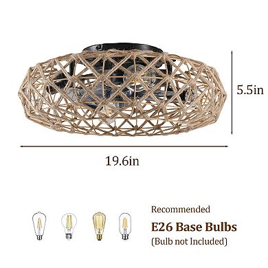 ELEMENT ACE Modern Ceiling Fan with Integrated Lighting and Remote Control